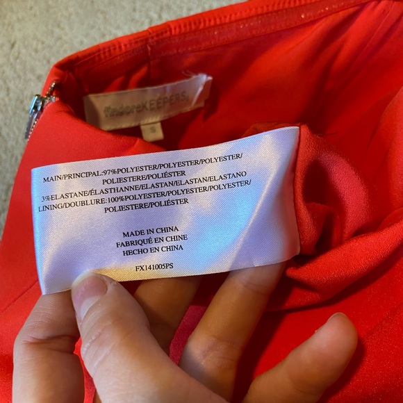 Finders Keepers Revolve raise a glass peplum romper red strapless - Picture 7 of 7